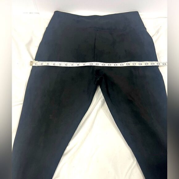 Andrew Marc pull up stretch black pants 90% polyester 10% cotton size large - Picture 2 of 9